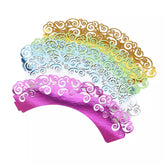LASER CUT SWIRLS CUPCAKE CAGES/WRAPPERS - {12 Pcs}